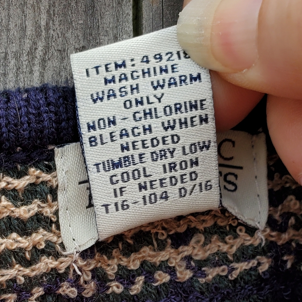 Classic Elements Plus Sized Sweater - Plad Tan Co… - image 4